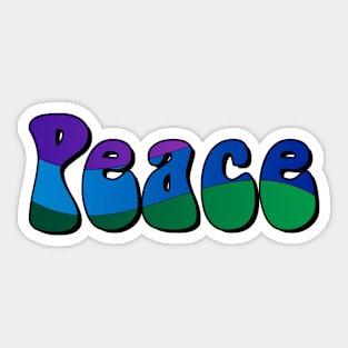 peace in colours I Sticker